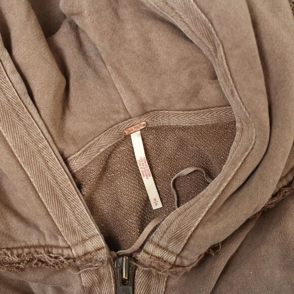 Free People Oversized Ribbed Sweatshirt Top Balloon Sleeve Slouchy S NWD 283631 - Picture 7 of 11